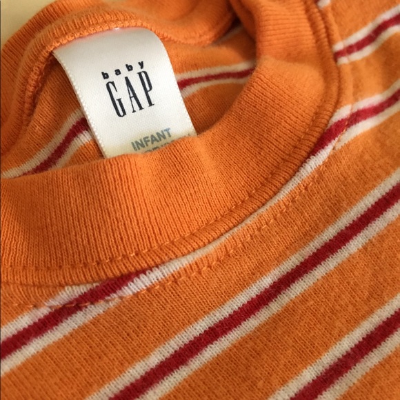 Baby boys orange and white shirt - Picture 2 of 3